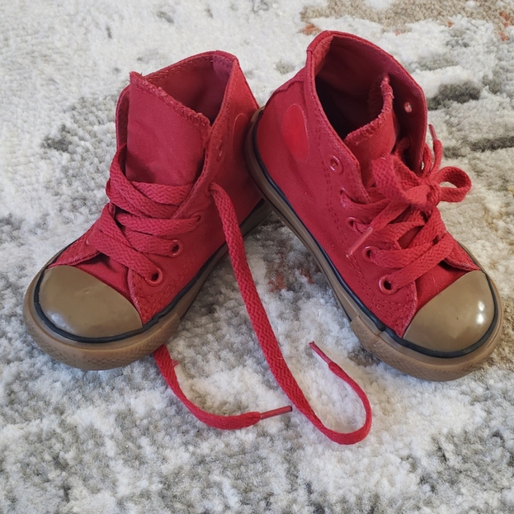 Red Hightop Converse
